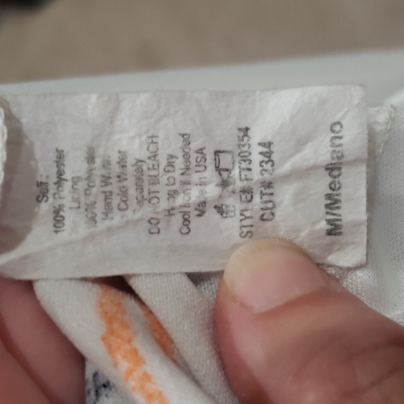 Jella Couture M textured fit & flare whimsical huge artsy floral display mini - Picture 6 of 6